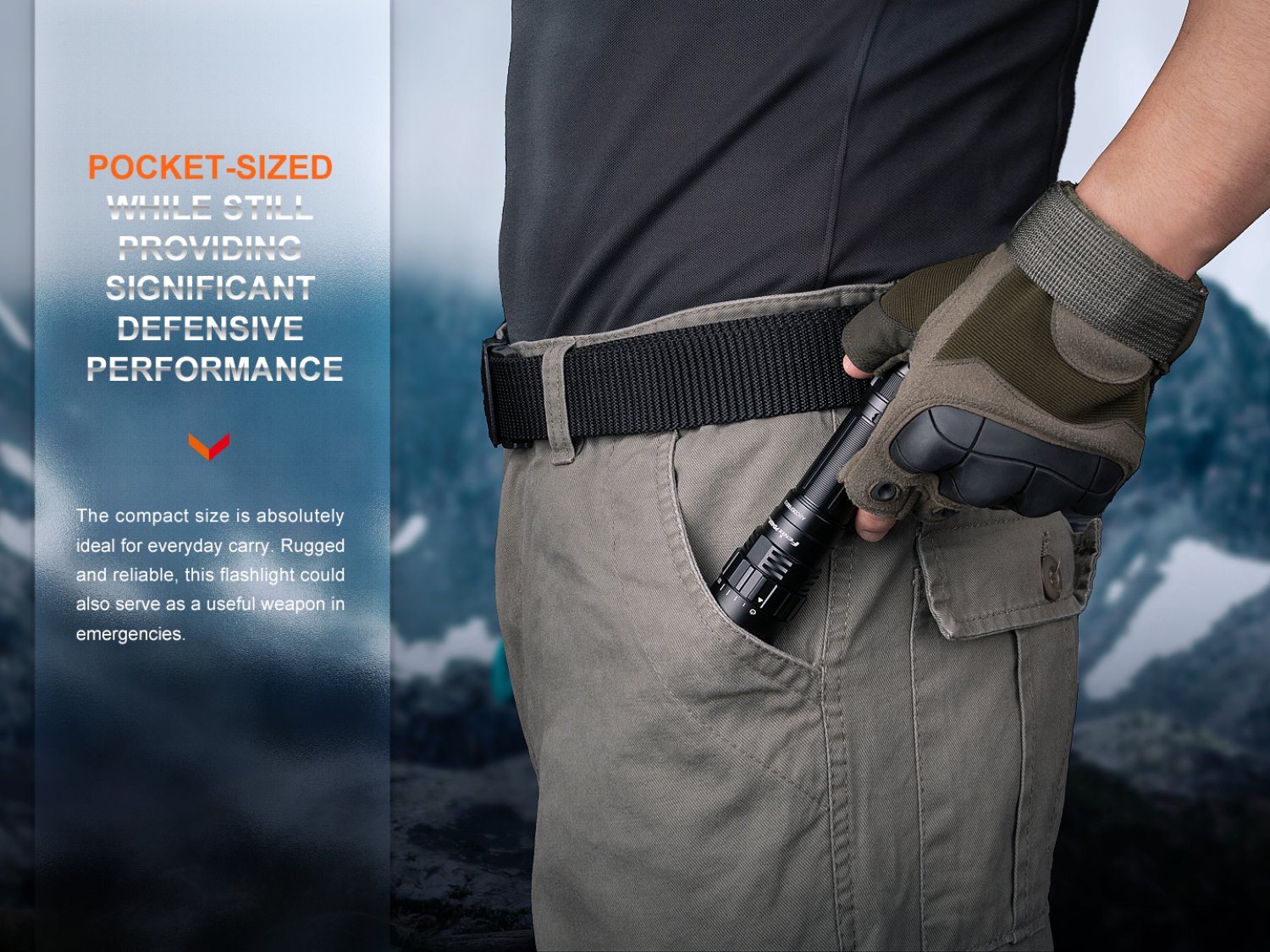 Fenix PD40R V3.0 - LED Taschenlampe mit Drehschalter