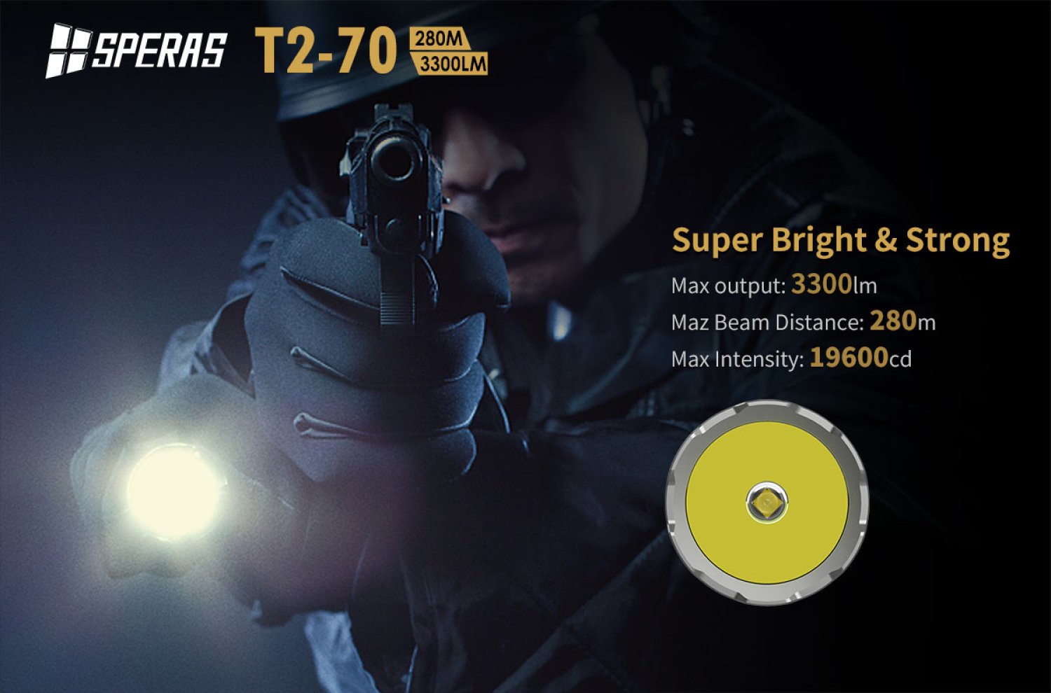 Preview: Speras T2-70 LED flashlight