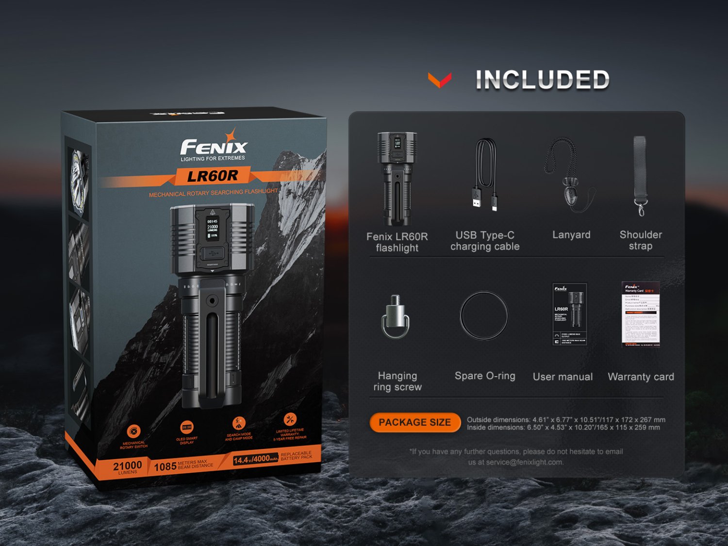 Fenix LR60R - LED Suchscheinwerfer