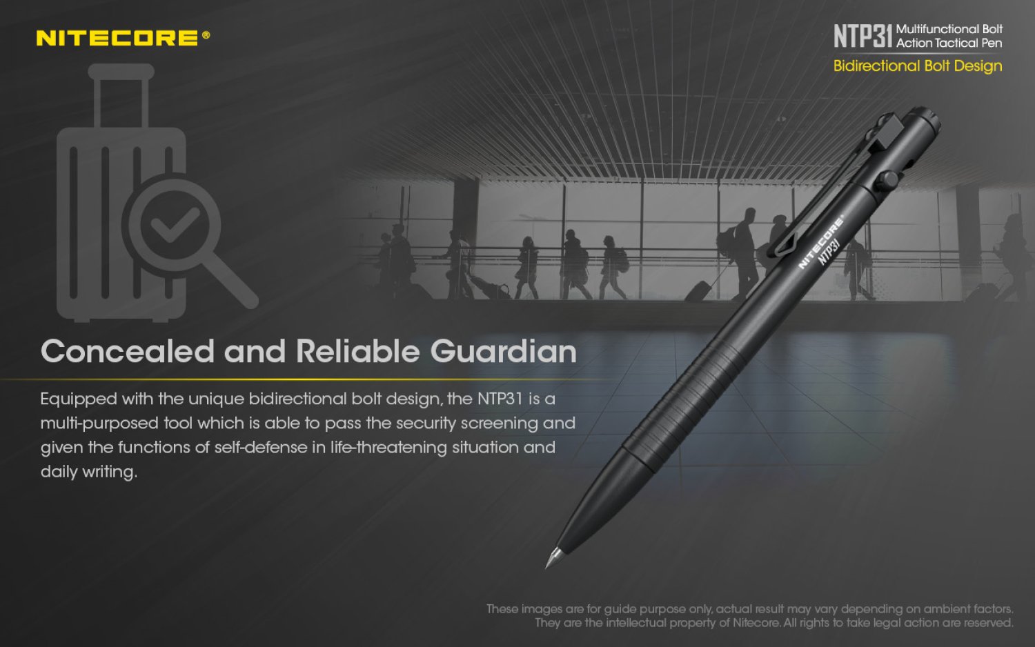 NiteCore Tactical Pen NTP31 Alu