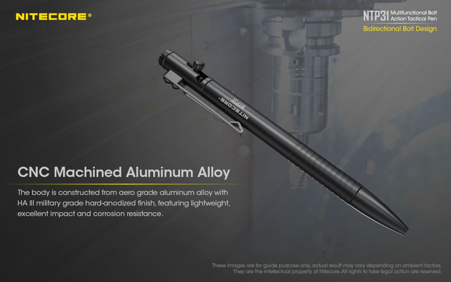 NiteCore Tactical Pen NTP31 Alu