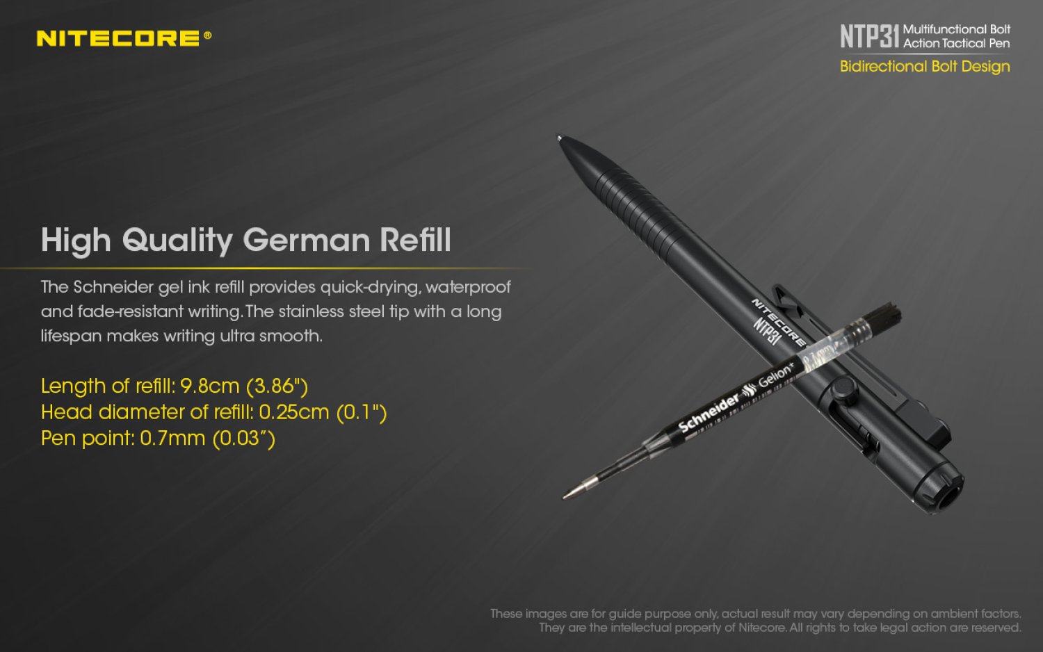 NiteCore Tactical Pen NTP31 Alu