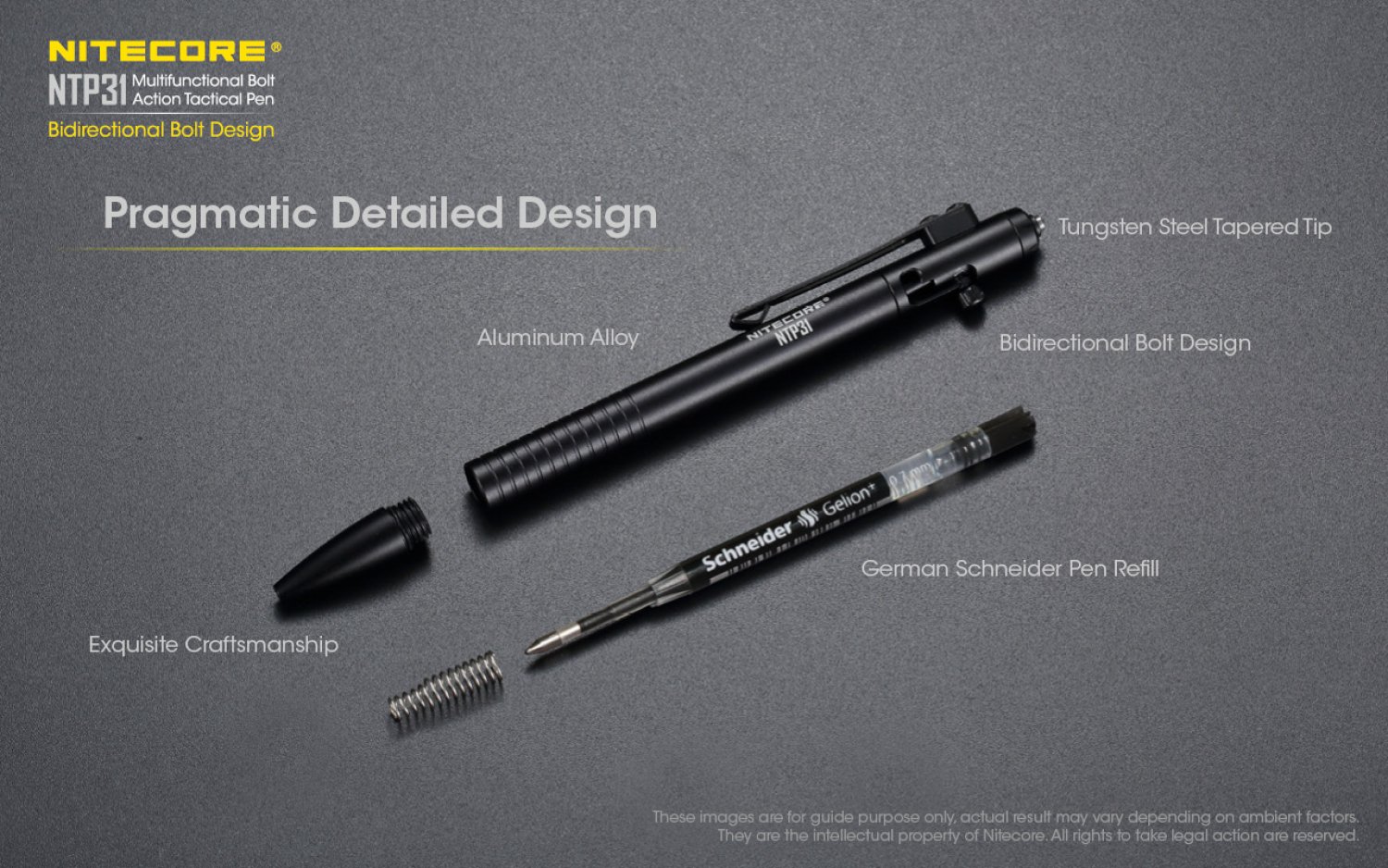 NiteCore Tactical Pen NTP31 Alu