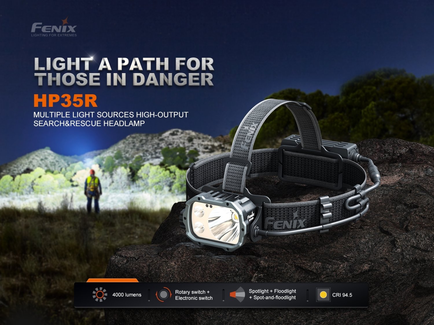 Fenix HP35R SAR - LED Stirnlampe