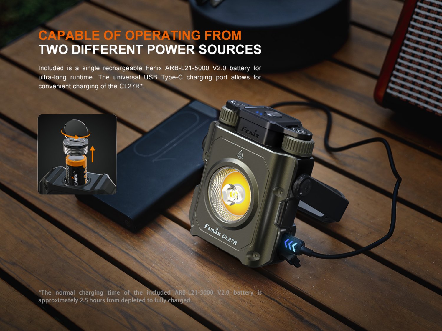 Fenix CL27R - LED Campinglampe