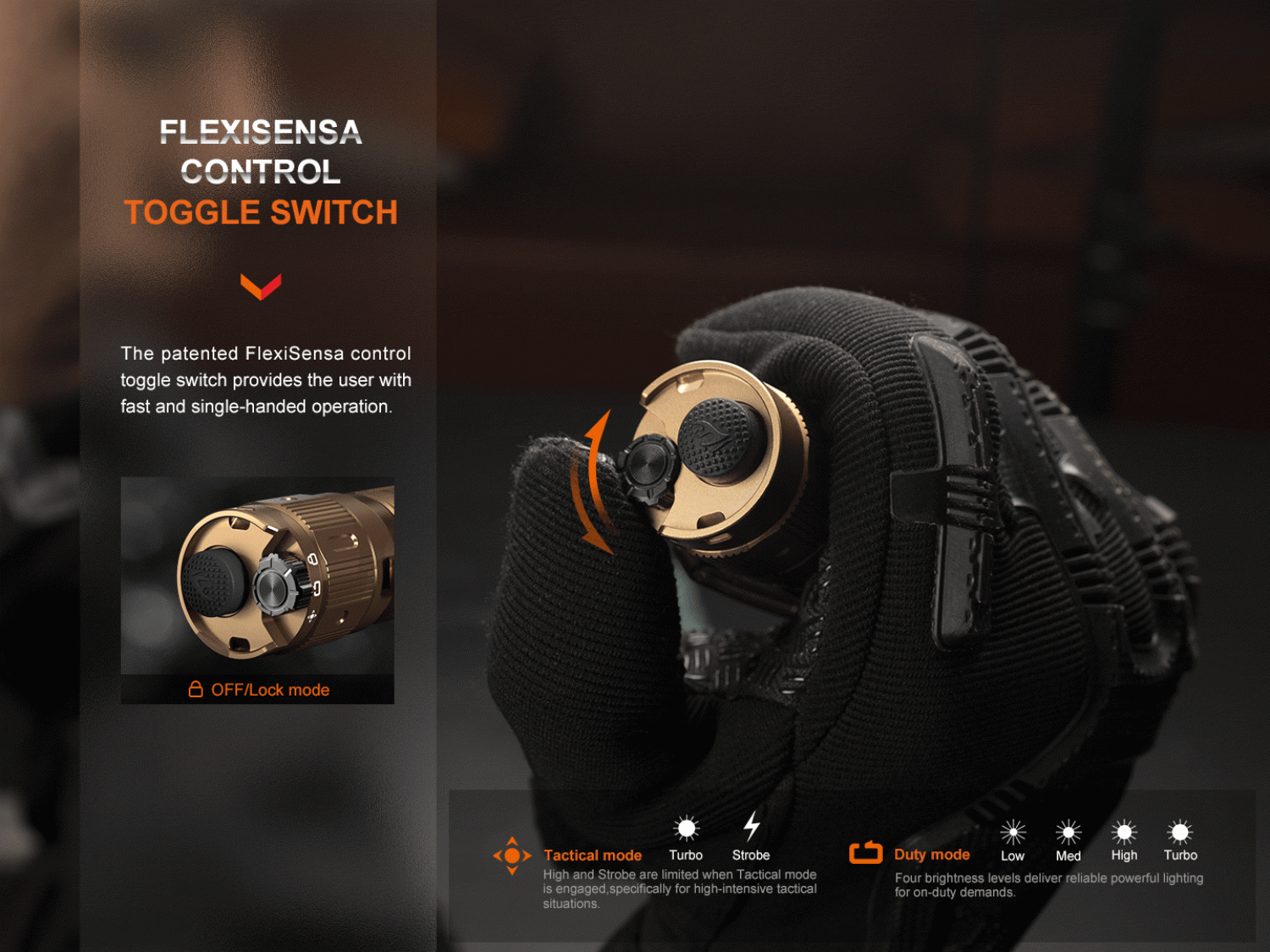Fenix TK20R UE Desert Camo - taktische LED Taschenlampe