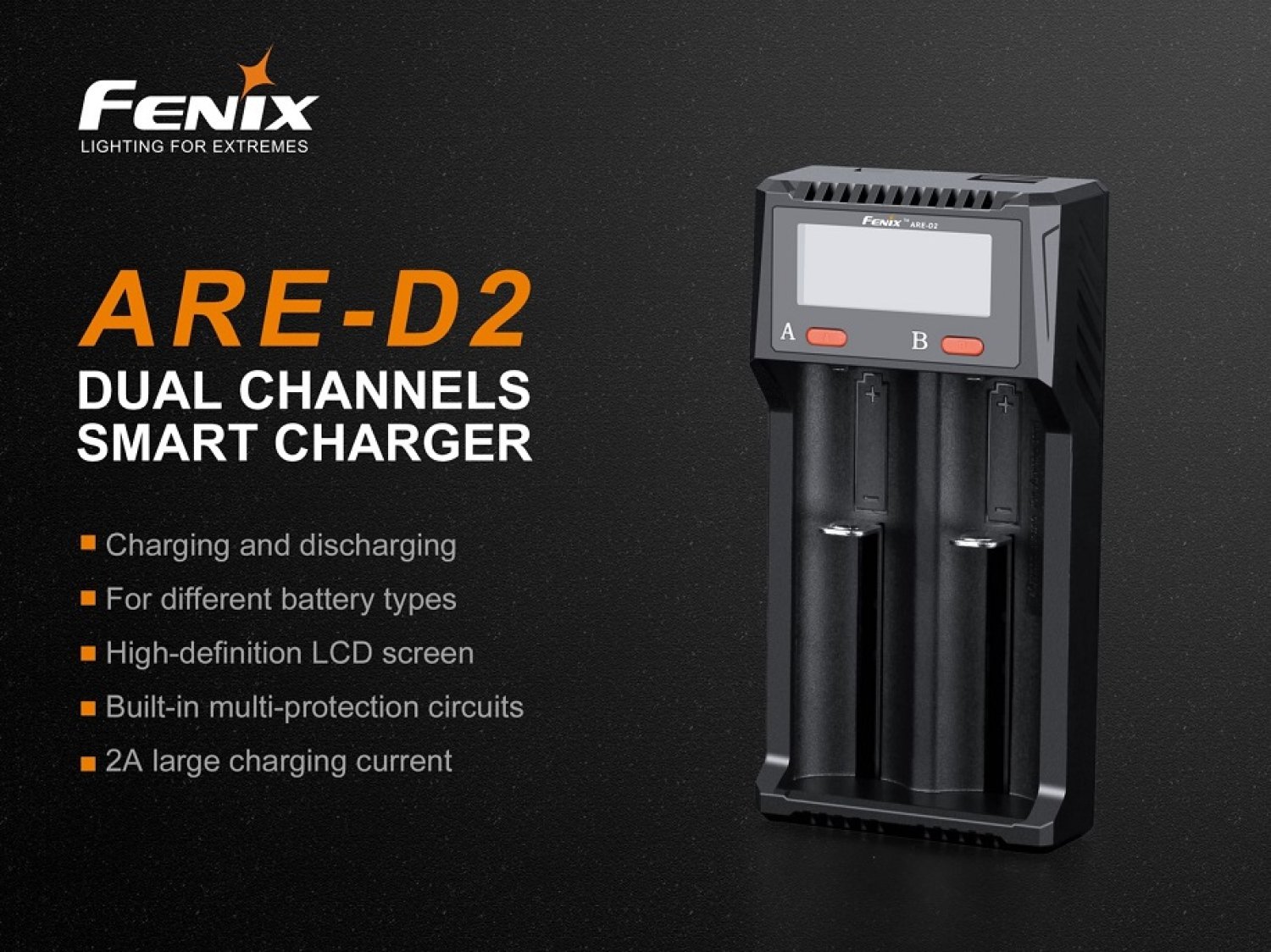 Preview: Fenix ARE-D2 charger with 2 charging slots