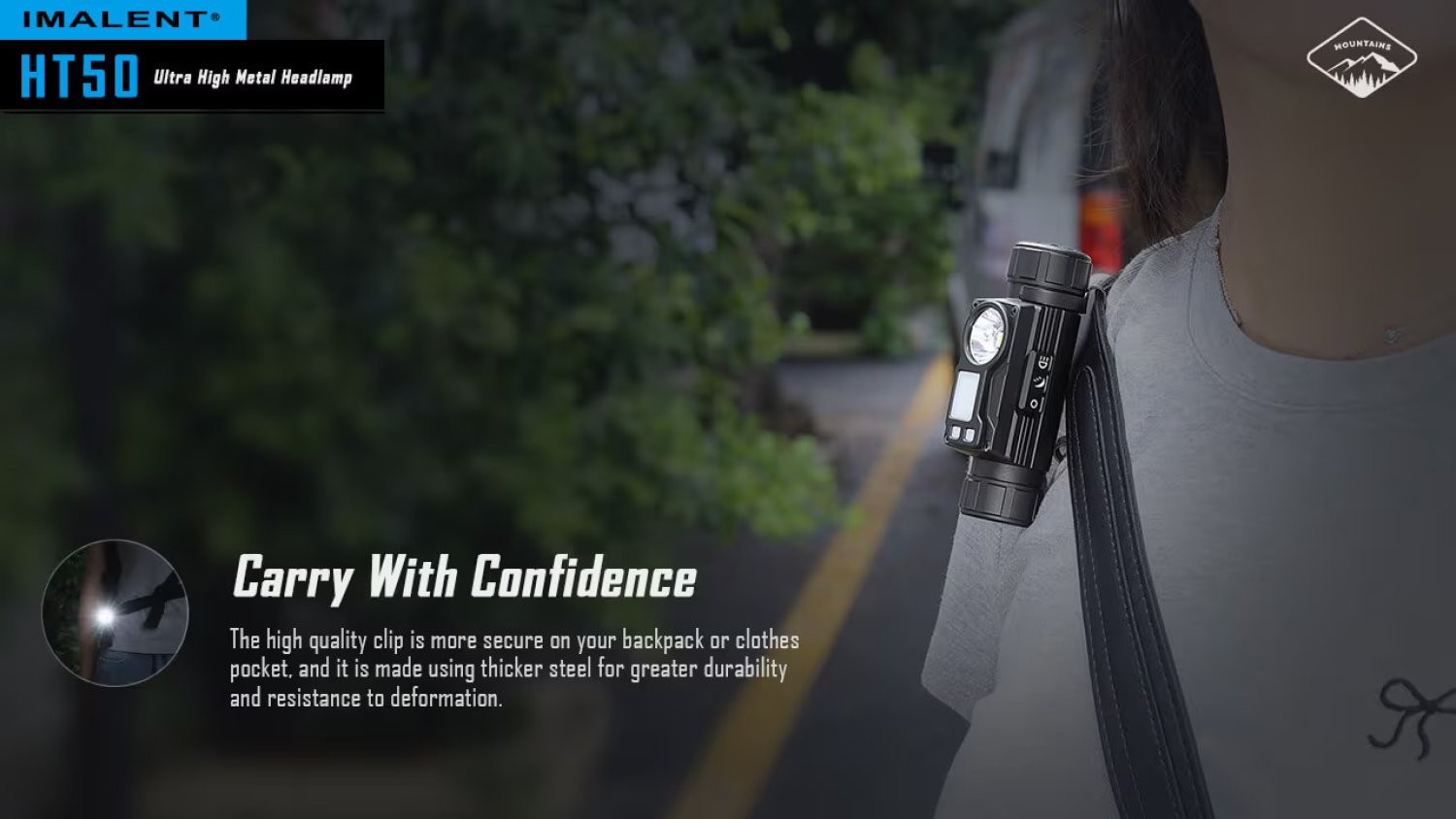 Imalent HT50 LED Stirnlampe