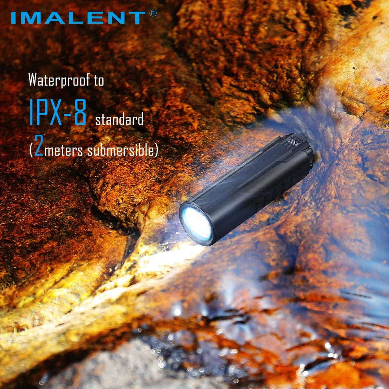 Preview: Imalent LD70 violett - LED Taschenlampe mit 4000 Lumen
