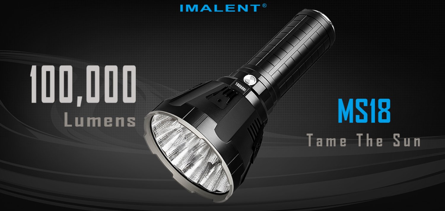 Preview: Imalent MS18 Occasionmodell neuwertig - 100000 Lumen - LED Suchscheinwerfer Preview: Imalent MS18 Occasionmodell neuwertig - 100000 Lumen - LED Suchscheinwerfer