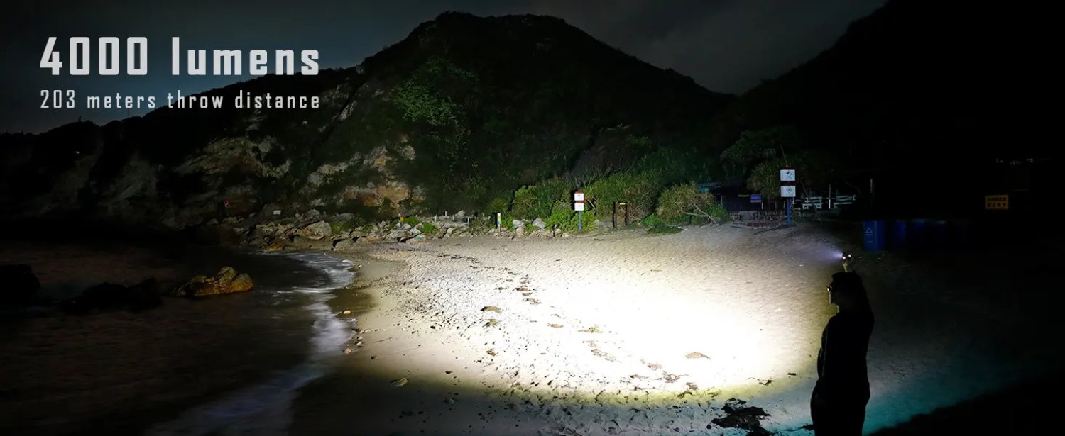 Imalent LD70 violett - LED Taschenlampe mit 4000 Lumen