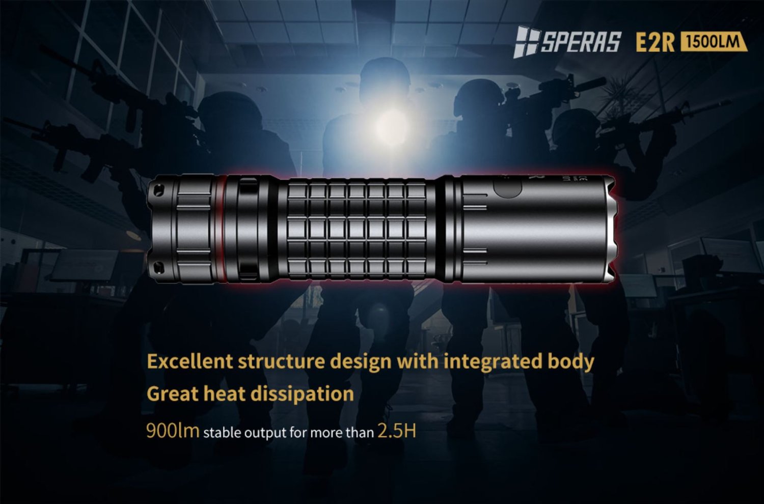Speras E2R LED flashlight