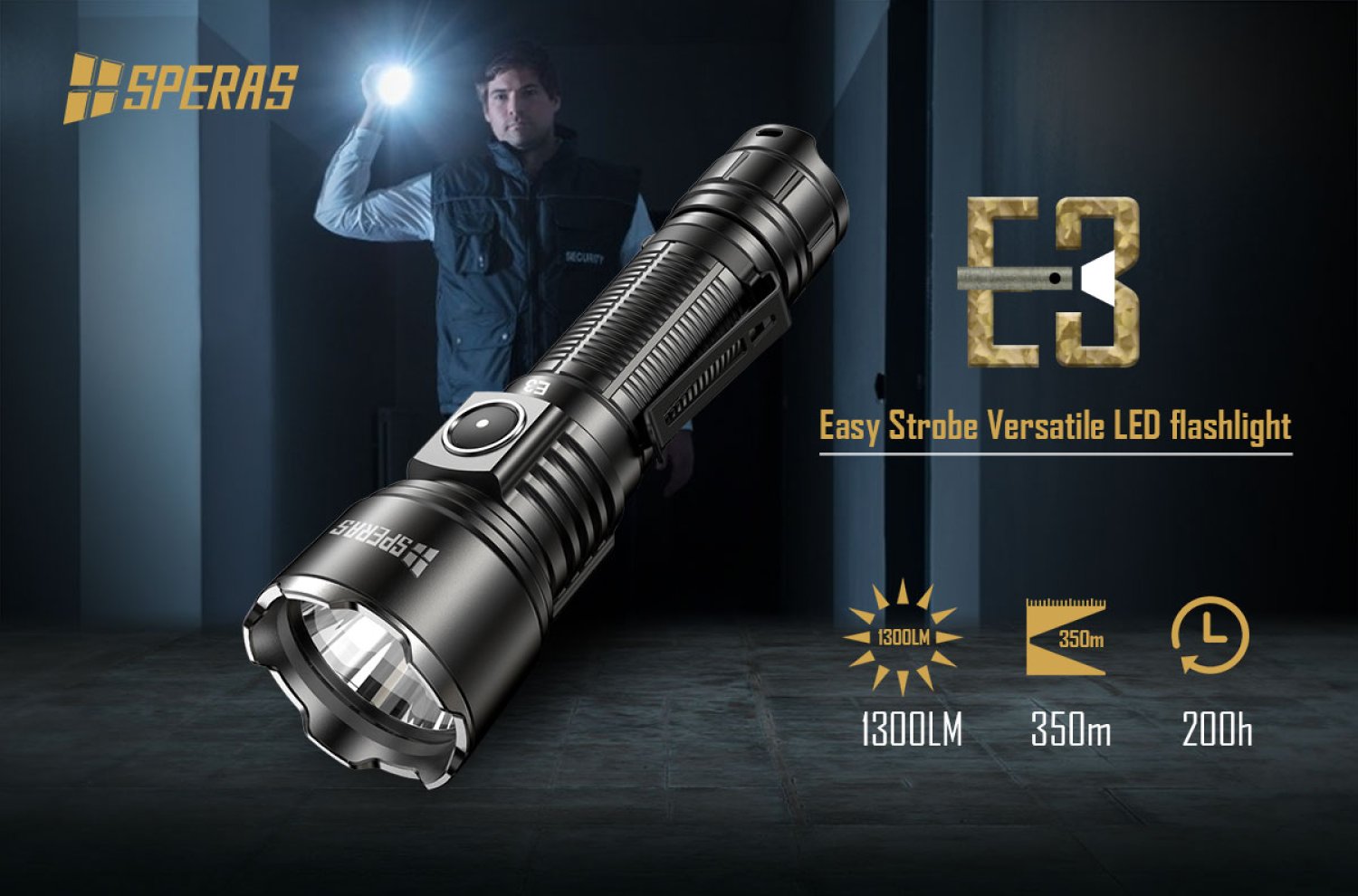 Preview: Speras E3 - LED flashlight