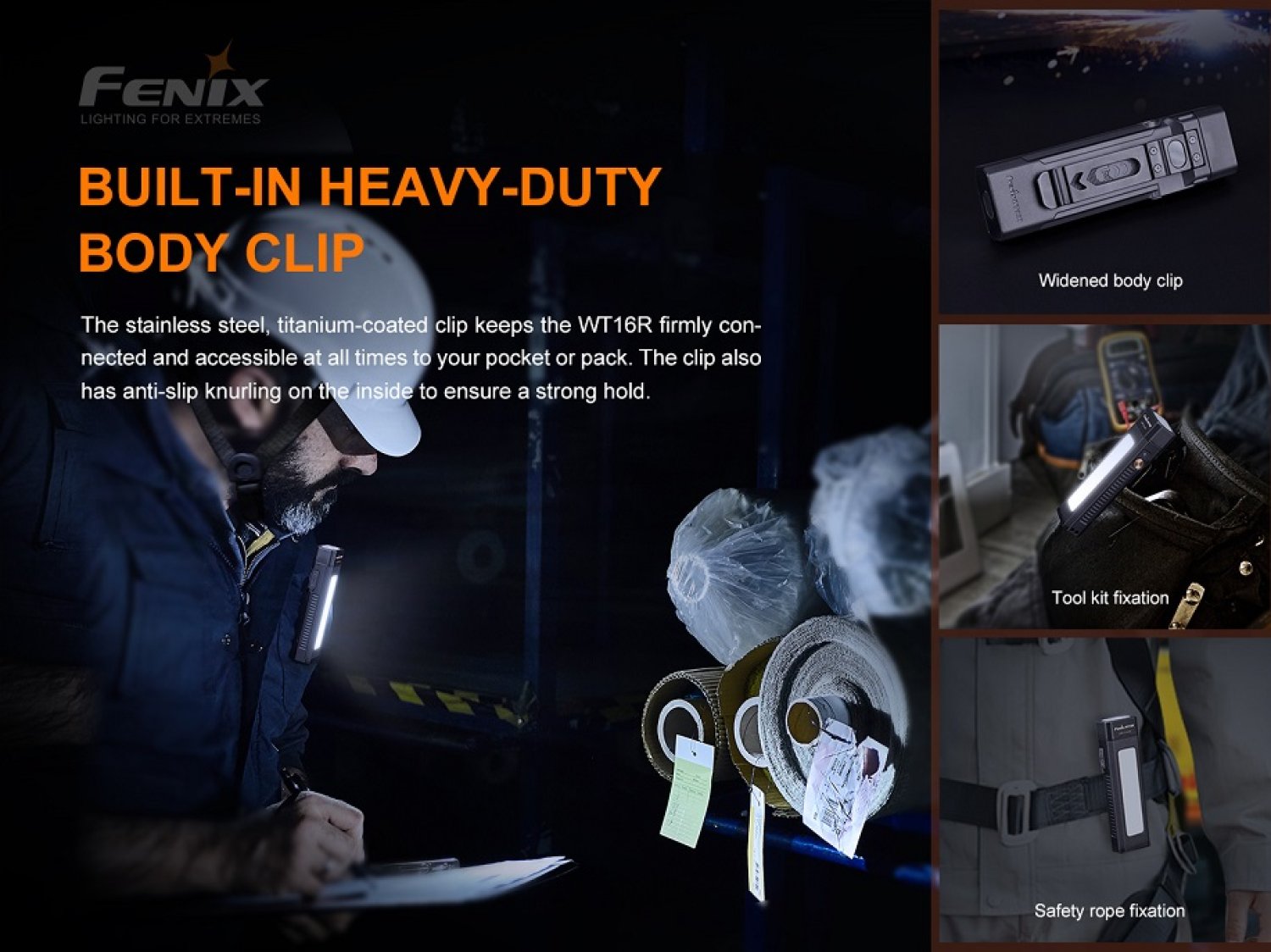 Fenix WT16R multifunktionelle LED Taschenlampe