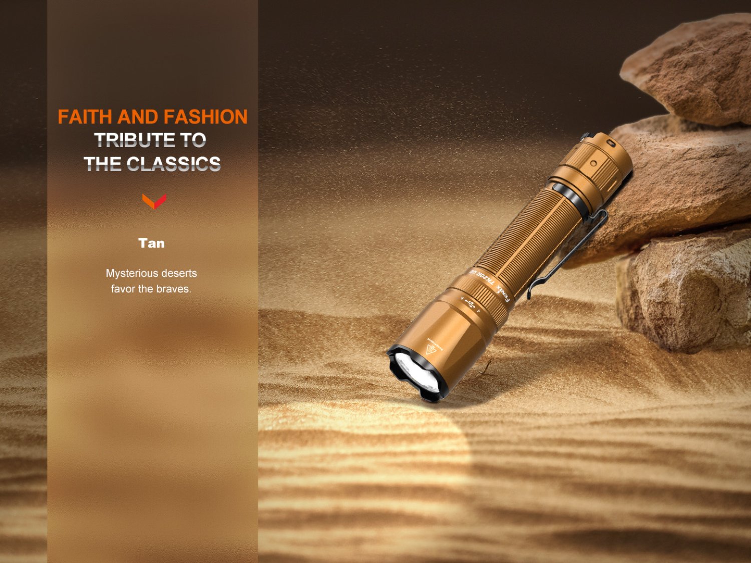 Fenix TK20R UE Desert Camo - taktische LED Taschenlampe