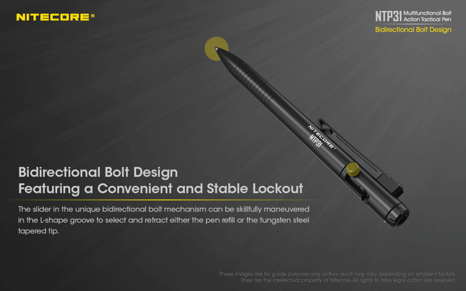 NiteCore Tactical Pen NTP31 Alu
