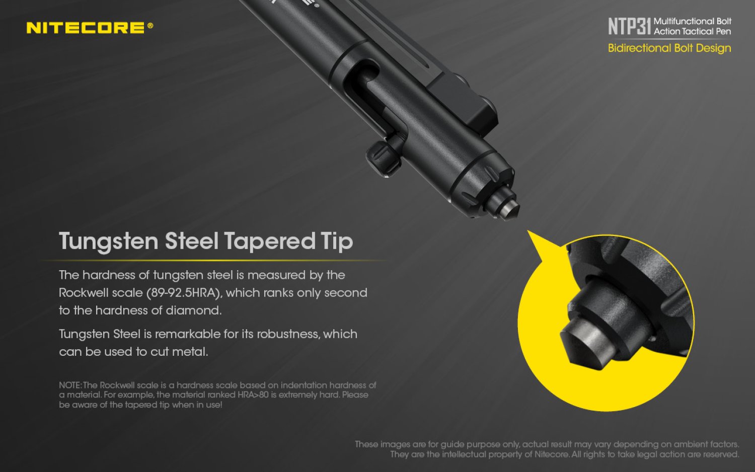 NiteCore Tactical Pen NTP31 Alu