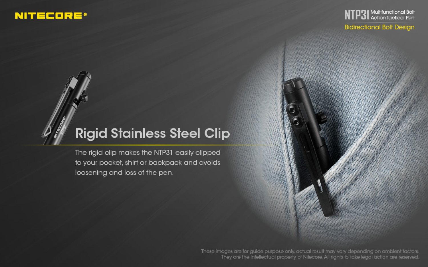 NiteCore Tactical Pen NTP31 Alu