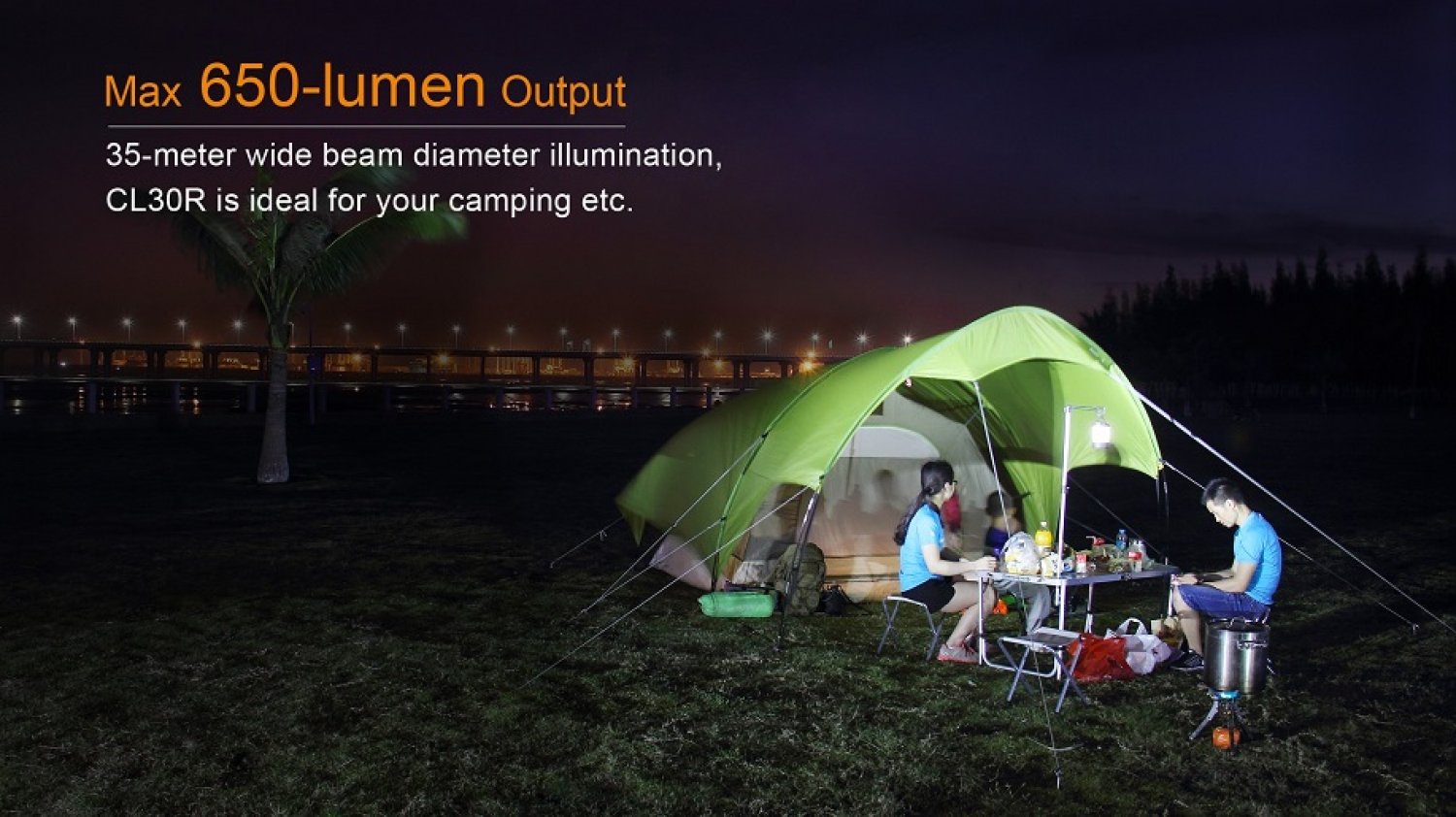 Campinglampe - Fenix CL30R
