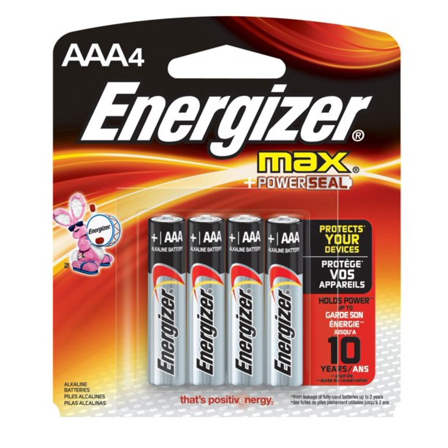 Energizer MAX Batterien LR03 - 1.5V - Grösse: AAA - Pack à 4 Stk. (nicht aufladbar)