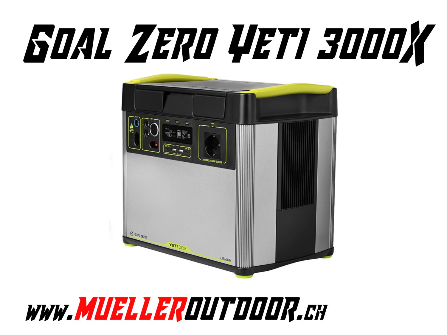 Müller Outdoor Goal Zero Yeti 3000X starke Powerbank mit 3032 Wh