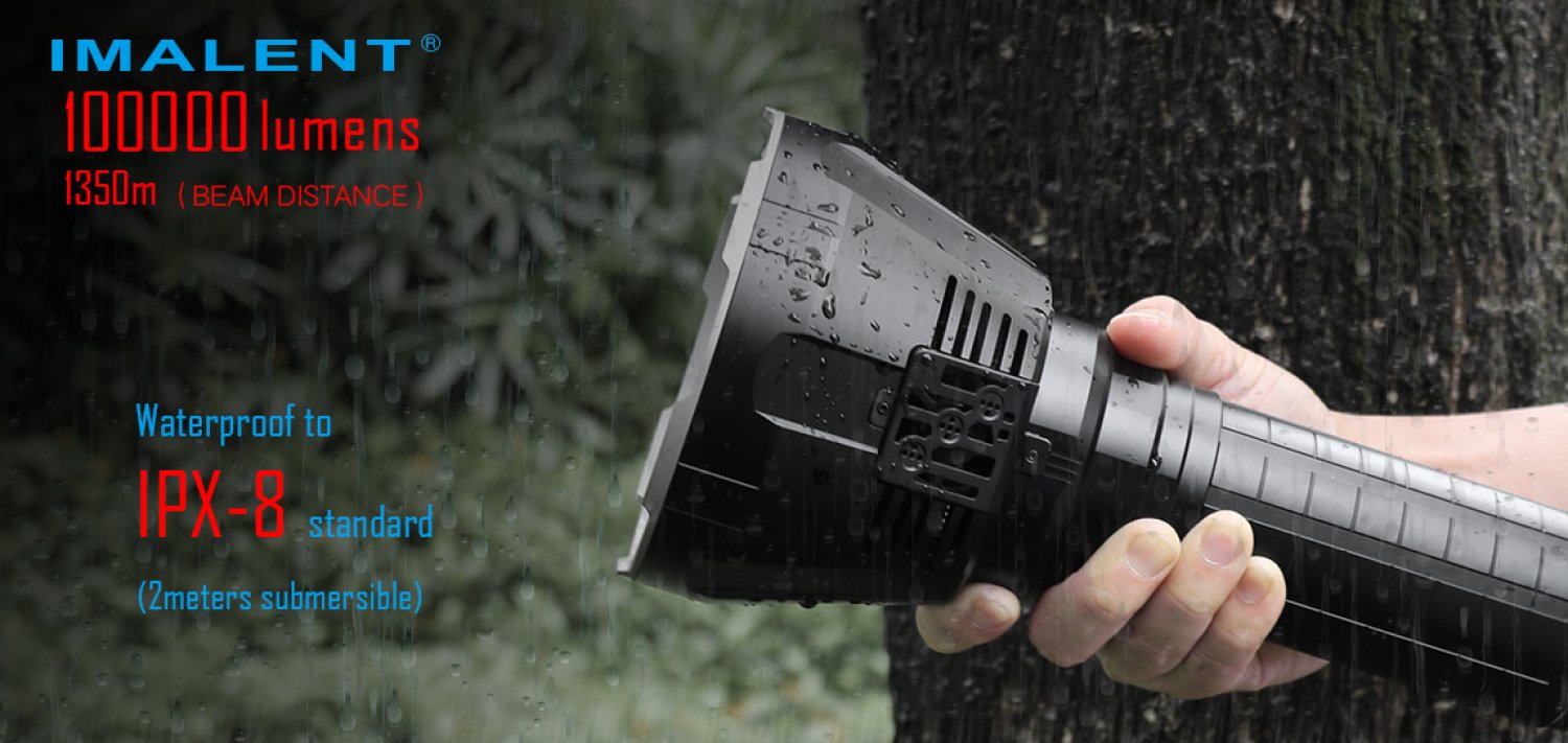 Imalent MS18 Occasionmodell neuwertig - 100000 Lumen - LED Suchscheinwerfer
