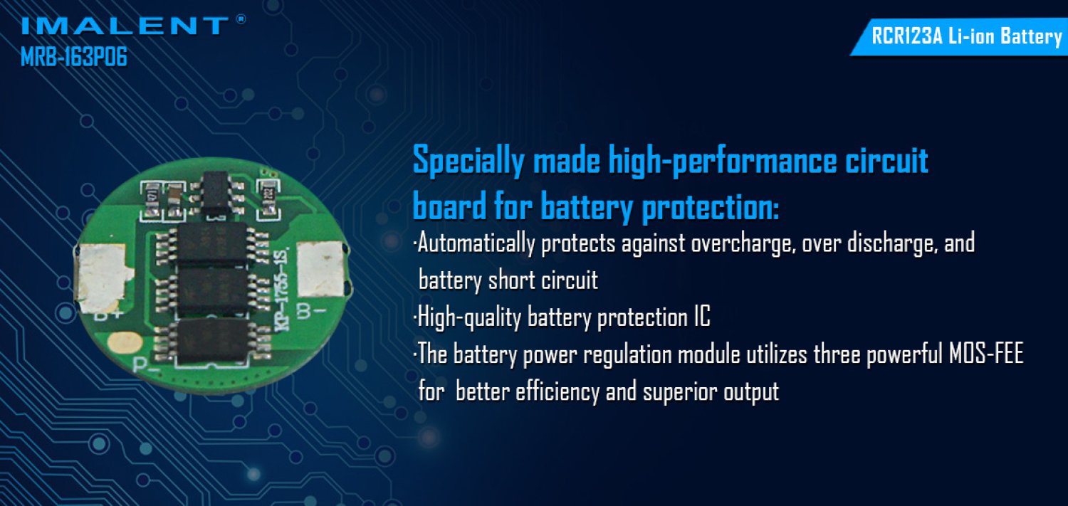 Imalent MRB-163P06 - Typ "16340" / RCR123A - Akku (Lagerbestand = letzte verfügbare Stk.)