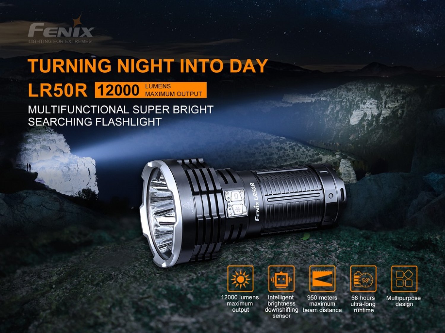 Fenix LR50R LED Suchscheinwerfer