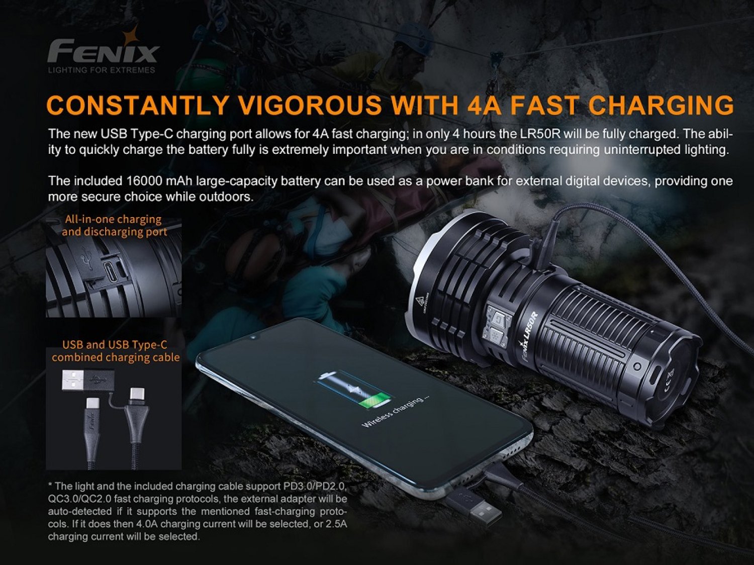 Fenix LR50R LED Suchscheinwerfer