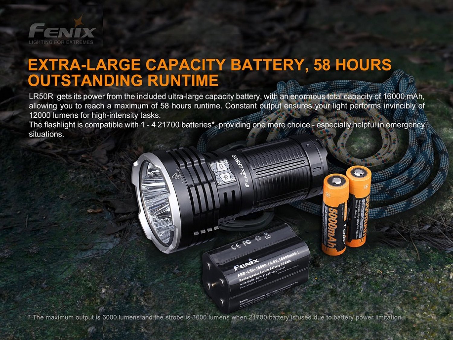 Fenix LR50R LED Suchscheinwerfer