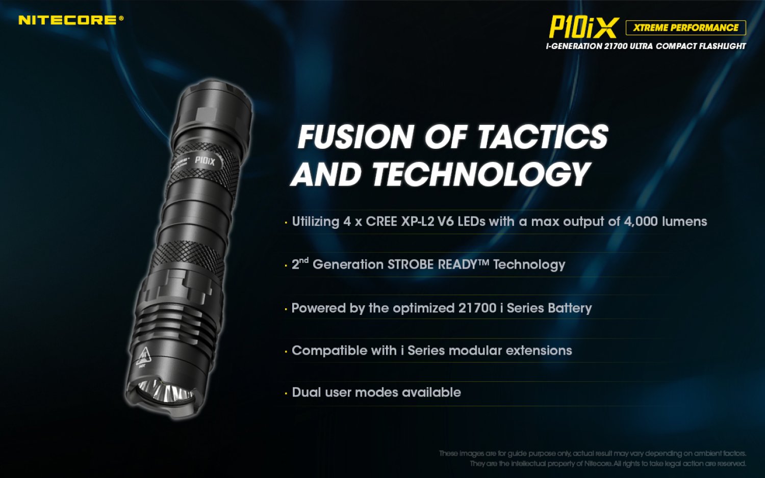 Nitecore P10iX - taktische LED Taschenlampe